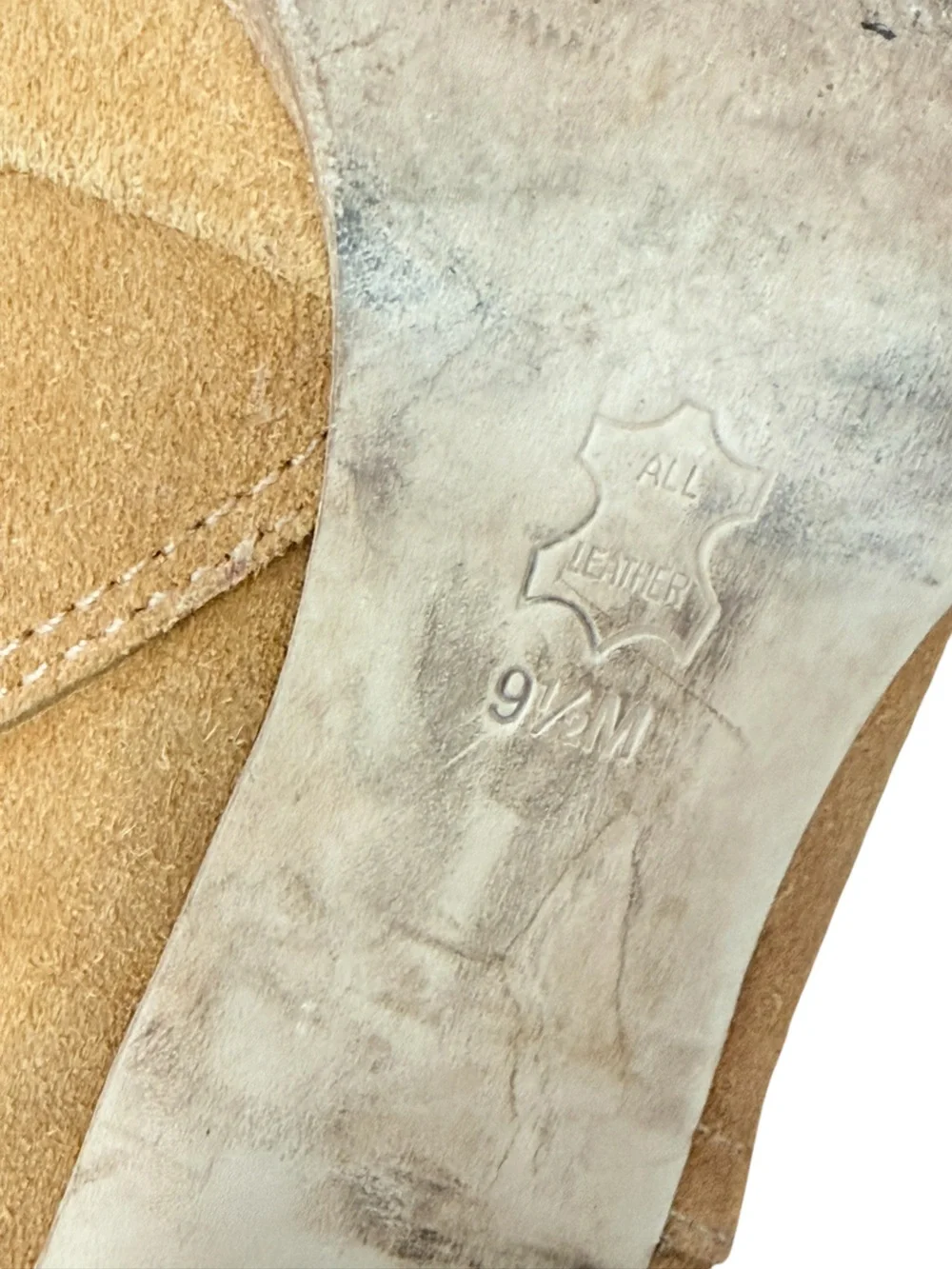All Leather Tory Burch Tan Suede Ankle Boots Size 9.5